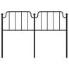 Stylish Black Metal Headboard 150 cm | Hipomarket UK