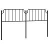 Stylish Metal Headboard Black 180 cm | Hipomarket