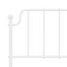 Stylish White Metal Headboard 135 cm - Hipomarket