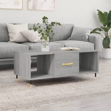 Elegant Grey Sonoma Coffee Table - 102x50x40 cm | HipoMarket