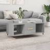 Coffee Table Grey Sonoma 102x50x40 cm Engineered Wood Colour grey sonoma Quantity in Package 1 