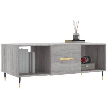 Elegant Grey Sonoma Coffee Table - 102x50x40 cm | HipoMarket