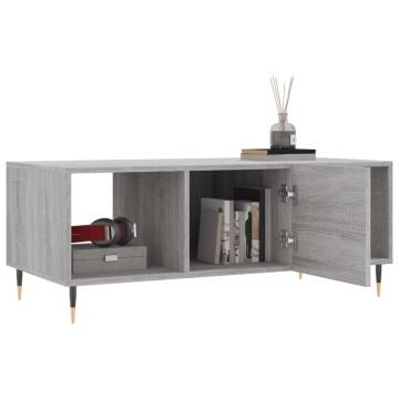 Elegant Grey Sonoma Coffee Table - 102x50x40 cm | HipoMarket