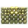 Light Green Christmas Baubles - 100 pcs Set for Holiday Decor