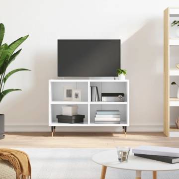 High Gloss White TV Cabinet - Stylish & Functional Storage