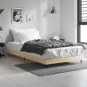 Bed Frame Sonoma Oak 100x200 cm Engineered Wood Colour sonoma oak Size 100 x 200 cm 