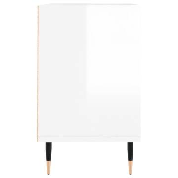 High Gloss White TV Cabinet - Stylish & Functional Storage