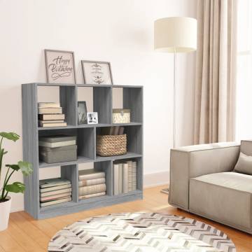 Book Cabinet Grey Sonoma - Stylish Storage Solution | HipoMarket