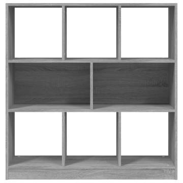 Book Cabinet Grey Sonoma - Stylish Storage Solution | HipoMarket