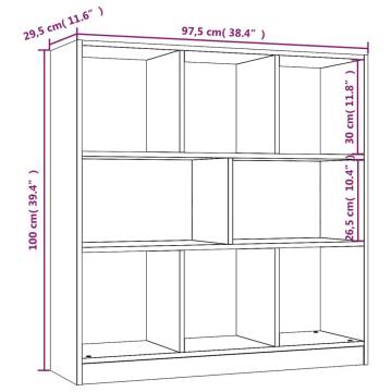 Book Cabinet Grey Sonoma - Stylish Storage Solution | HipoMarket