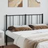 Stylish Metal Headboard Black 135 cm for Your Bedroom