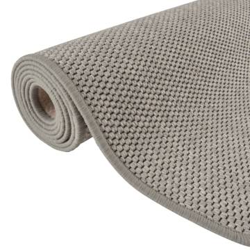 Elegant Carpet Runner Sisal Look Silver - 50x250 cm