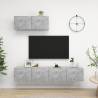 TV Cabinets 3 pcs Concrete Grey Engineered Wood Colour concrete grey Quantity in Package 3 Width 80 cm 