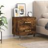 Bedside Cabinet Smoked Oak 40x35x47.5 cm Engineered Wood Colour smoked oak Quantity in Package 1 