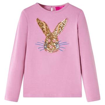 Kids' Long Sleeve T-Shirt in Burnt Pink - Size 116