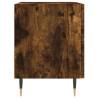 Stylish Smoked Oak Bedside Cabinet - 40x35x47.5 cm