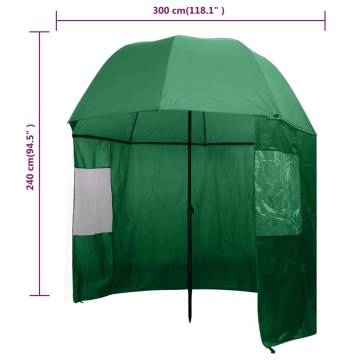 Fishing Umbrella Green 300x240 cm - Essential for Anglers