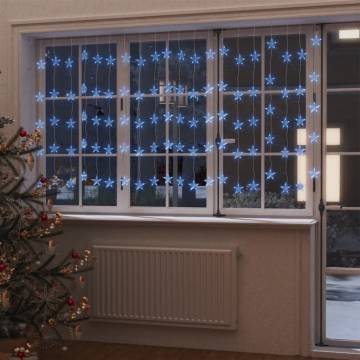 LED Star Curtain Fairy Lights 500 LED Blue - 8 Modes