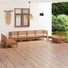 8 Piece Garden Lounge Set Honey Brown Solid Pinewood Colour honey brown Number of 1 