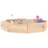 Wooden Octagon Sandbox with Seats | Creative Play for Kids