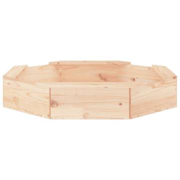 Wooden Octagon Sandbox with Seats | Creative Play for Kids