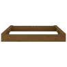 Honey Brown Square Wooden Sandbox with Seats | Hipomarket