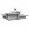 Elegant Grey Sonoma Coffee Tables - 2 pcs Set | Hipo Market