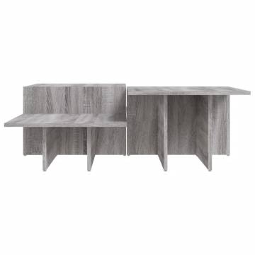 Elegant Grey Sonoma Coffee Tables - 2 pcs Set | Hipo Market