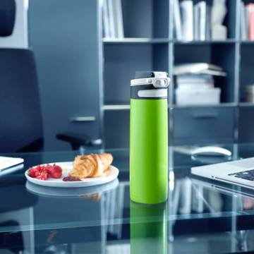 Leifheit Thermos Bottle Flip 600 ml - Kiwi Green | HipoMarket