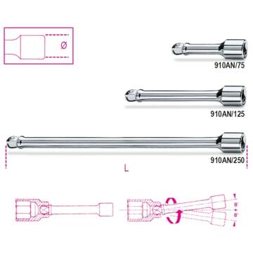 Beta Tools 3/8 Wobble Extension Bar 910AN/250 | HipoMarket UK