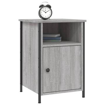 Grey Sonoma Bedside Cabinet 40x42x60 cm | Hipomarket UK