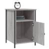 Grey Sonoma Bedside Cabinet 40x42x60 cm | Hipomarket UK