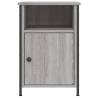 Grey Sonoma Bedside Cabinet 40x42x60 cm | Hipomarket UK