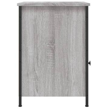 Grey Sonoma Bedside Cabinet 40x42x60 cm | Hipomarket UK