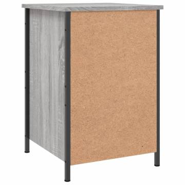 Grey Sonoma Bedside Cabinet 40x42x60 cm | Hipomarket UK