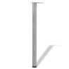 Adjustable Brushed Nickel Table Legs - 870 mm | HipoMarket