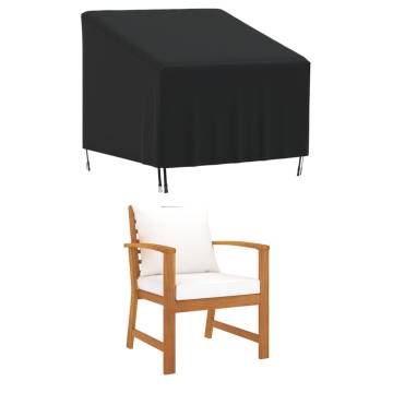 Waterproof Garden Chair Cover Black 90x90x50/75 cm - 420D Oxford