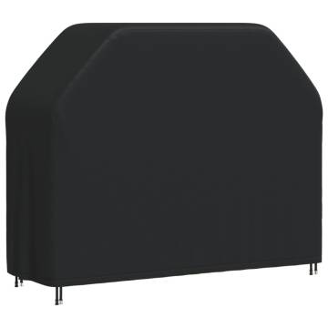 Durable BBQ Cover 162x61x122 cm - Black 420D Oxford | Hipomarket