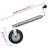 Jockey Wheel 48 mm with Split Clamp & Wheel Chocks | HipoMarket