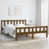 Bed Frame Honey Brown Solid Wood 120x200 cm Colour honey brown Size 120 x 200 cm 