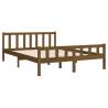 Honey Brown Solid Wood Bed Frame 120x200 cm - Classic Design