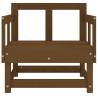 2 pcs Honey Brown Solid Wood Pine Garden Chairs | HipoMarket