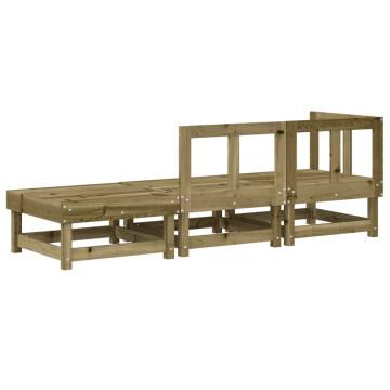 3 Piece Garden Lounge Set – Impregnated Pine Wood