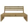 Garden Middle Sofa 120x80 cm - Stylish Pine Wood Design