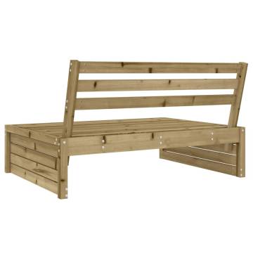 Garden Middle Sofa 120x80 cm - Stylish Pine Wood Design