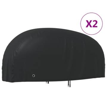 Water-Resistant Motorcycle Covers 2 pcs - 210D Oxford Fabric