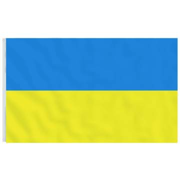 Ukraine Flag and 5.55m Aluminium Pole - Eye-Catching Display