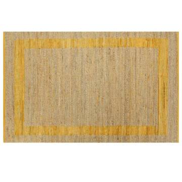 Handmade Jute Rug Yellow 160x230 cm - Unique Home Decor