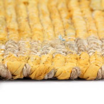 Handmade Jute Rug Yellow 160x230 cm - Unique Home Decor