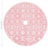 Luxury Pink Christmas Tree Skirt with Sock - 122 cm Fabric